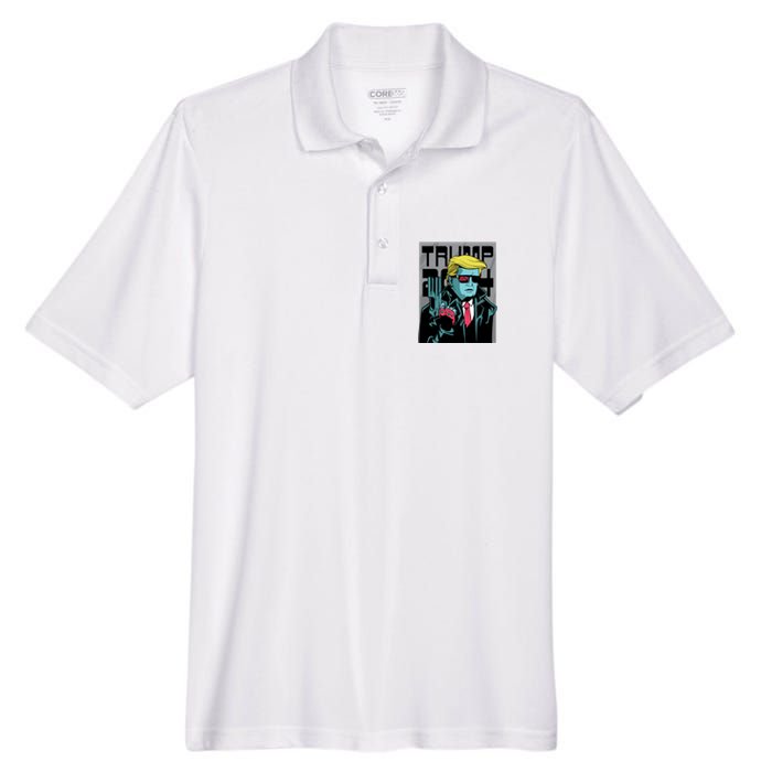 Trump 2024 Comic Cover Men's Origin Performance Pique Polo