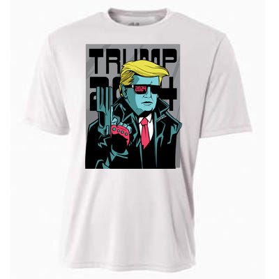 Trump 2024 Comic Cover Cooling Performance Crew T-Shirt