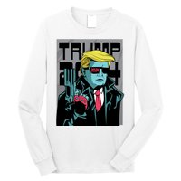 Trump 2024 Comic Cover Long Sleeve Shirt