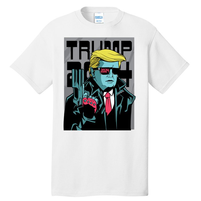 Trump 2024 Comic Cover Tall T-Shirt