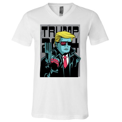 Trump 2024 Comic Cover V-Neck T-Shirt