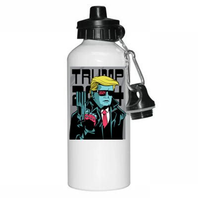 Trump 2024 Comic Cover Aluminum Water Bottle