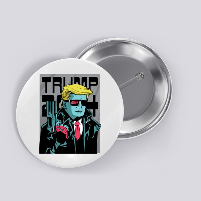 Trump 2024 Comic Cover Button