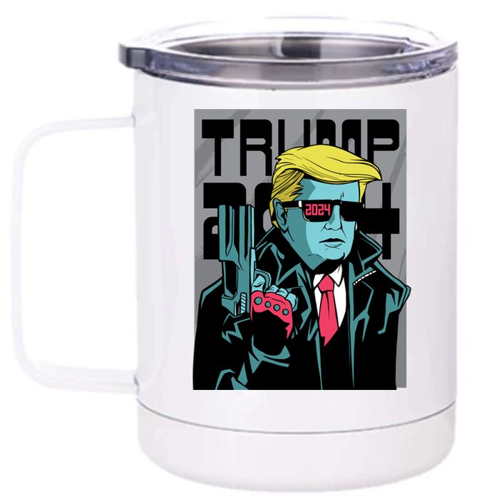 Trump 2024 Comic Cover 12 oz Stainless Steel Tumbler Cup