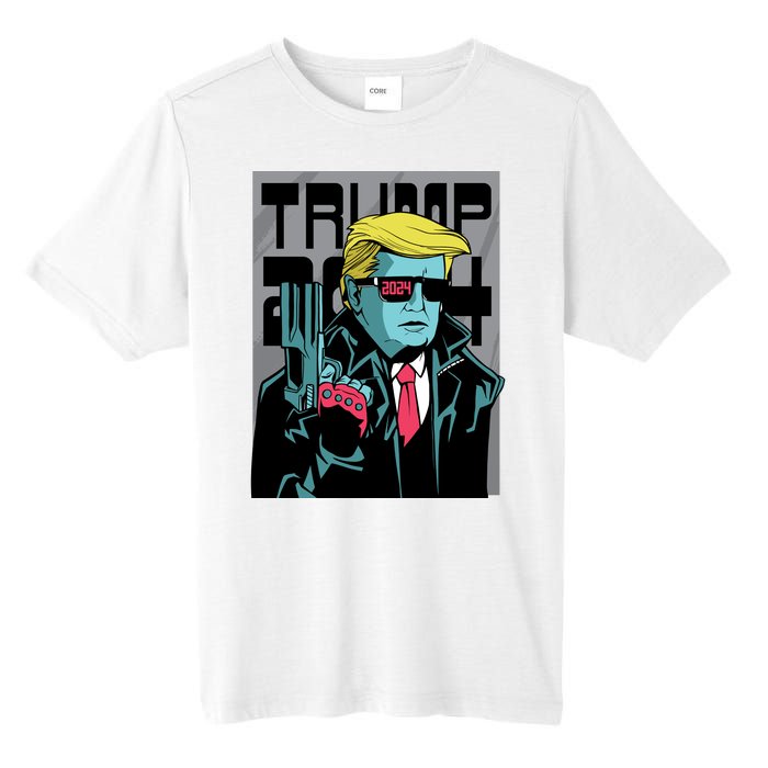 Trump 2024 Comic Cover Tall Fusion ChromaSoft Performance T-Shirt