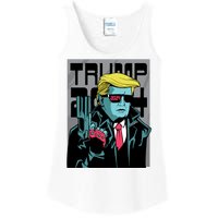 Trump 2024 Comic Cover Ladies Essential Tank