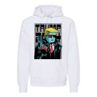 Trump 2024 Comic Cover Premium Hoodie