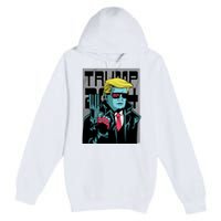 Trump 2024 Comic Cover Premium Pullover Hoodie