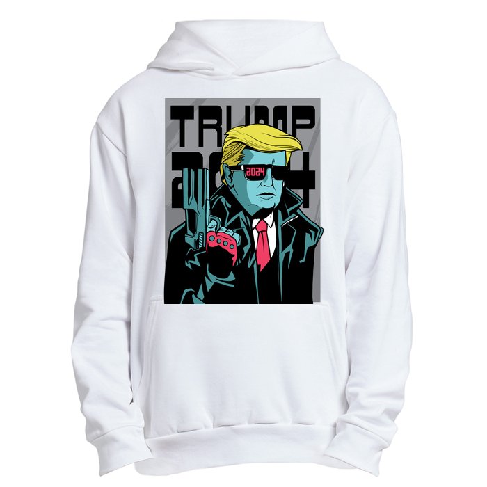 Trump 2024 Comic Cover Urban Pullover Hoodie