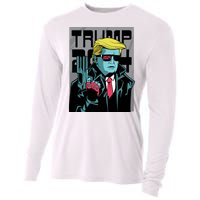 Trump 2024 Comic Cover Cooling Performance Long Sleeve Crew