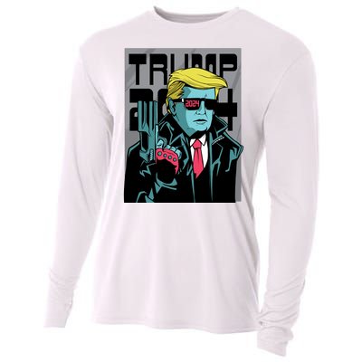 Trump 2024 Comic Cover Cooling Performance Long Sleeve Crew