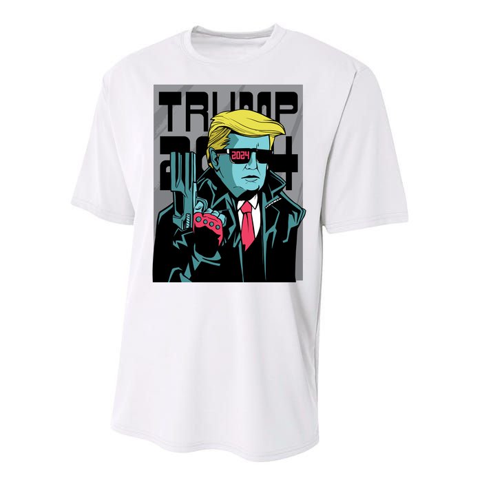 Trump 2024 Comic Cover Performance Sprint T-Shirt