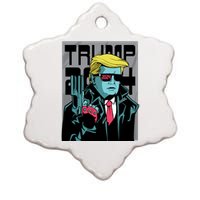 Trump 2024 Comic Cover Ceramic Star Ornament