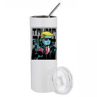 Trump 2024 Comic Cover Stainless Steel Tumbler