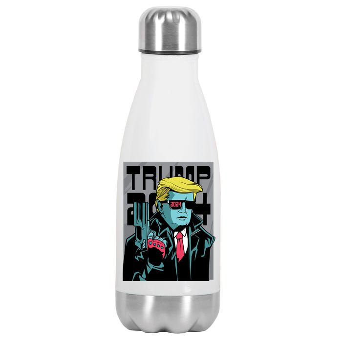 Trump 2024 Comic Cover Stainless Steel Insulated Water Bottle