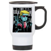 Trump 2024 Comic Cover Stainless Steel Travel Mug