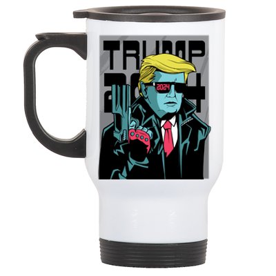 Trump 2024 Comic Cover Stainless Steel Travel Mug