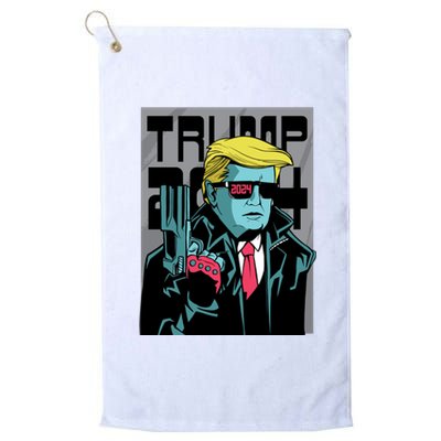 Trump 2024 Comic Cover Platinum Collection Golf Towel