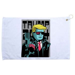 Trump 2024 Comic Cover Grommeted Golf Towel