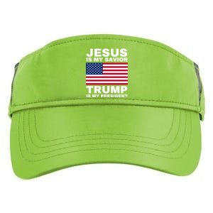 Trump 2020 Cute Gift Jesus Is My Savior Trump Is My President Gift Adult Drive Performance Visor