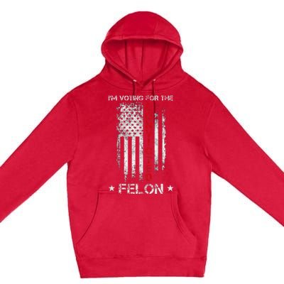 Trump 2024 Convicted Felon Premium Pullover Hoodie