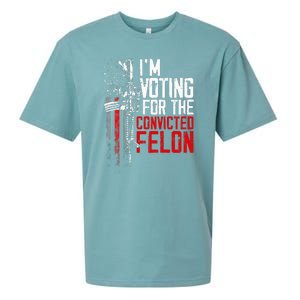 Trump 2024 Convicted Felon IM Voting Convicted Felon 2024 Sueded Cloud Jersey T-Shirt