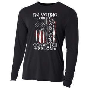 Trump 2024 Convicted Felon Im Voting Convicted Felon 2024 Cooling Performance Long Sleeve Crew