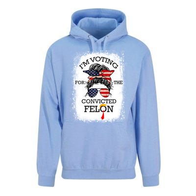 Trump 2024 Convicted Felon IM Voting Convicted Felon 2024 Unisex Surf Hoodie