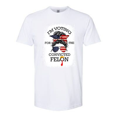 Trump 2024 Convicted Felon IM Voting Convicted Felon 2024 Softstyle CVC T-Shirt