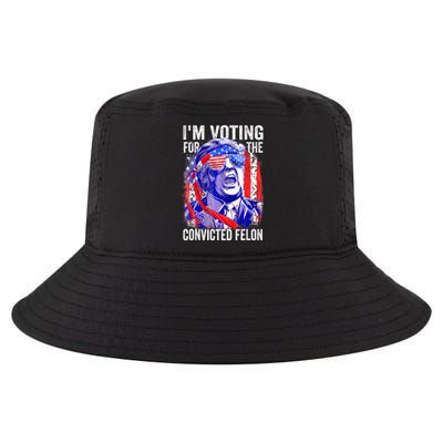 Trump 2024 Convicted Felon IM Voting Convicted Felon 2024 Cool Comfort Performance Bucket Hat