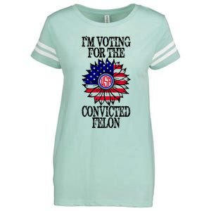 Trump 2024 Convicted Felon I Am Voting Convicted Felon 2024 Enza Ladies Jersey Football T-Shirt