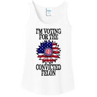 Trump 2024 Convicted Felon I Am Voting Convicted Felon 2024 Ladies Essential Tank