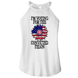 Trump 2024 Convicted Felon I Am Voting Convicted Felon 2024 Women's Perfect Tri Rocker Tank