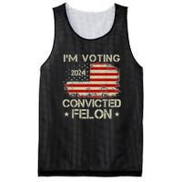 Trump 2024 Convicted Felon IM Voting Convicted Felon 2024 Mesh Reversible Basketball Jersey Tank