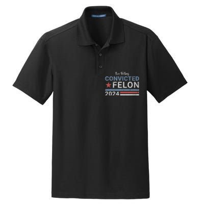 Trump 2024 Convicted Felon IM Voting Convicted Felon 2024 Dry Zone Grid Polo