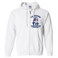 Trump 2024 Convicted Felon IM Voting Convicted Felon 2024 Full Zip Hoodie