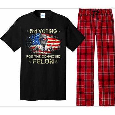 Trump 2024 Convicted Felon IM Voting Convicted Felon 2024 Pajama Set