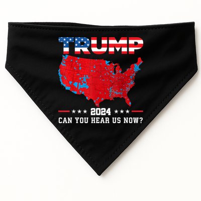 Trump 2024 Can You Hear Us Now Map Of 2024 Election Results USA-Made Doggie Bandana
