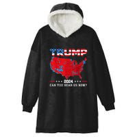 Trump 2024 Can You Hear Us Now Map Of 2024 Election Results Hooded Wearable Blanket