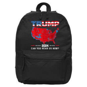 Trump 2024 Can You Hear Us Now Map Of 2024 Election Results 16 in Basic Backpack