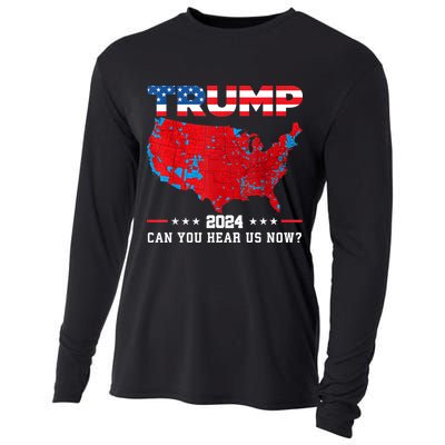 Trump 2024 Can You Hear Us Now Map Of 2024 Election Results Cooling Performance Long Sleeve Crew