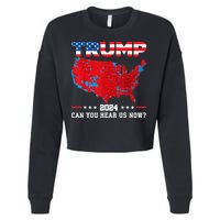 Trump 2024 Can You Hear Us Now Map Of 2024 Election Results Cropped Pullover Crew