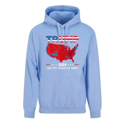 Trump 2024 Can You Hear Us Now Map Of 2024 Election Results Unisex Surf Hoodie