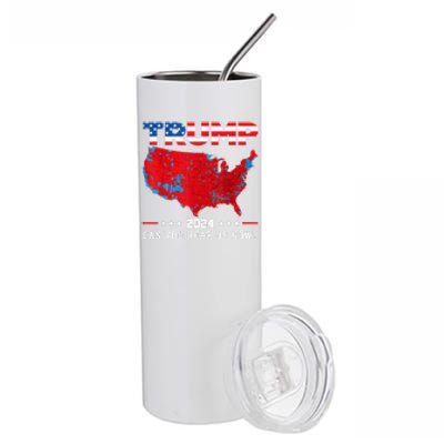 Trump 2024 Can You Hear Us Now Map Of 2024 Election Results Stainless Steel Tumbler