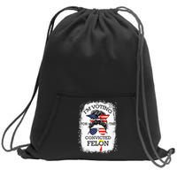 Trump 2024 Convicted Felon IM Voting Convicted Felon 2024 Sweatshirt Cinch Pack Bag