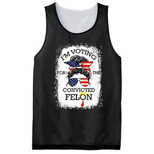 Trump 2024 Convicted Felon IM Voting Convicted Felon 2024 Mesh Reversible Basketball Jersey Tank