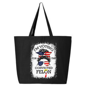 Trump 2024 Convicted Felon IM Voting Convicted Felon 2024 25L Jumbo Tote