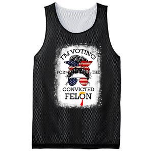 Trump 2024 Convicted Felon IM Voting Convicted Felon 2024 Mesh Reversible Basketball Jersey Tank