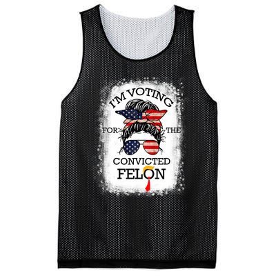 Trump 2024 Convicted Felon IM Voting Convicted Felon 2024 Mesh Reversible Basketball Jersey Tank