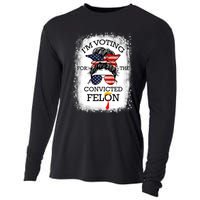 Trump 2024 Convicted Felon IM Voting Convicted Felon 2024 Cooling Performance Long Sleeve Crew